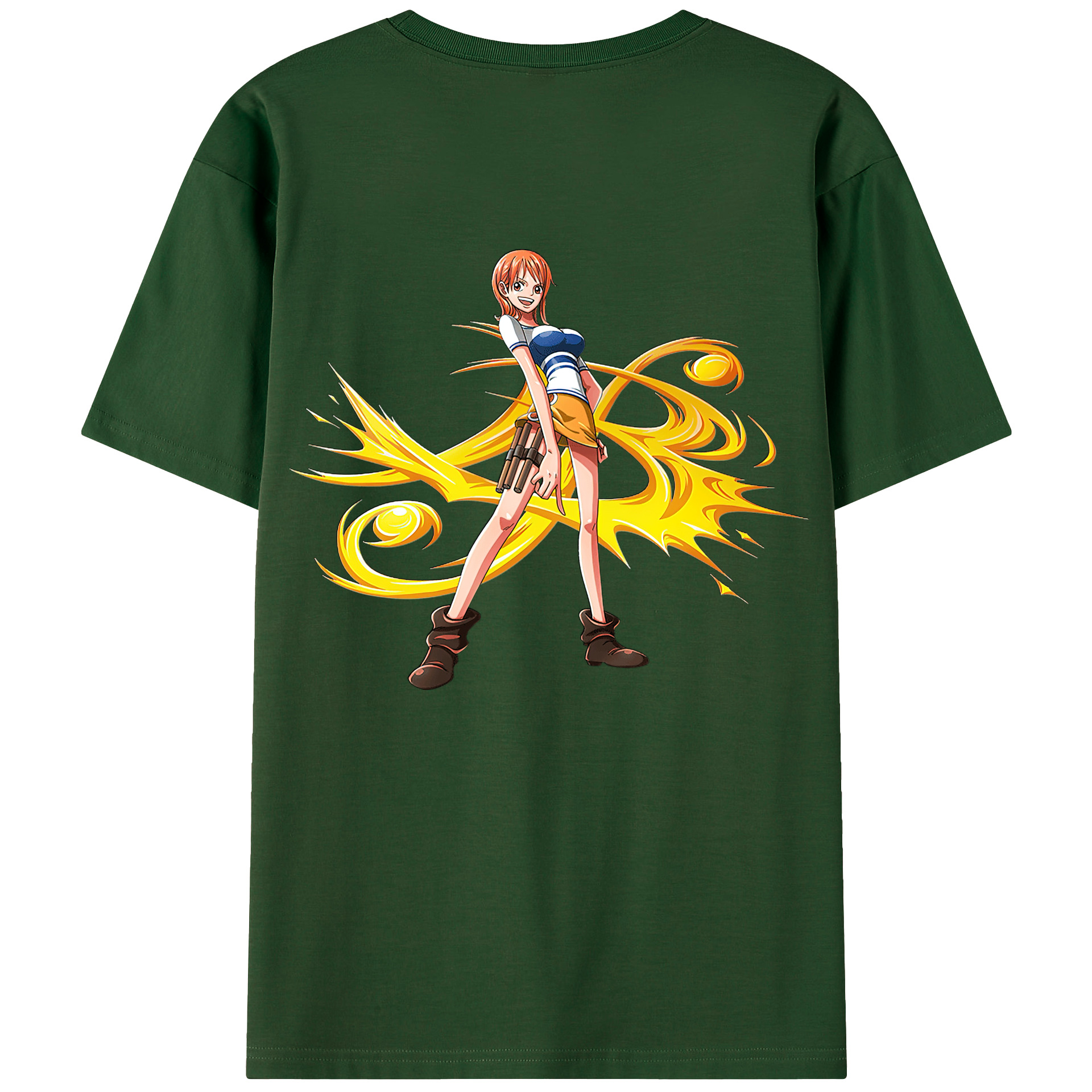 ワンピース ナミ ONE PIECE Nami 綿100％半袖Tシャツ（背面プリント）